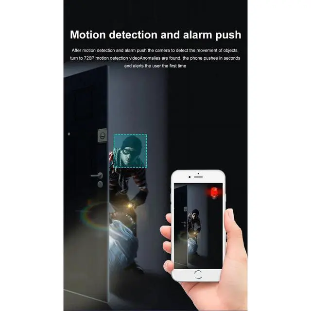 Alt view image 5 of 7 - 1080P Camera for Home Security Camera WiFi Mini Camera Wireless with Audio Nanny Cam with Cell Phone App Night Vision Movement Detection Video Recording Remote View