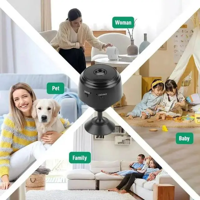 Alt view image 5 of 7 - Mini Wi-fi Spy Camera 1080P Wireless Hidden Security Camera Night Vision, Smart Voice, Remote Access