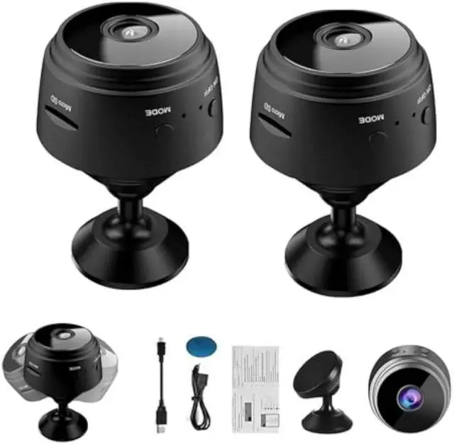 Main image of Mini Guard Cam, Miniguad Camera 2025 Magnetic Mini Security Camera, 1080p HD Secret Scope Hidden Camera with Audio Indoor/Outdoor Wireless (2pcs)
