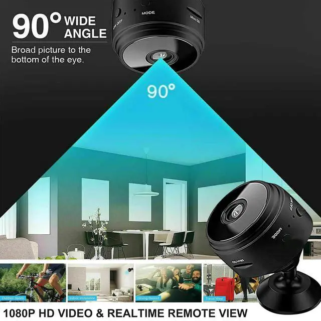 Alt view image 2 of 7 - Wireless WiFi Indoor Camera Home Surveillance Camera Two Way Audio with Night Vision Motion Detection Baby Monitor pet Camera Mobile APP Surveillance