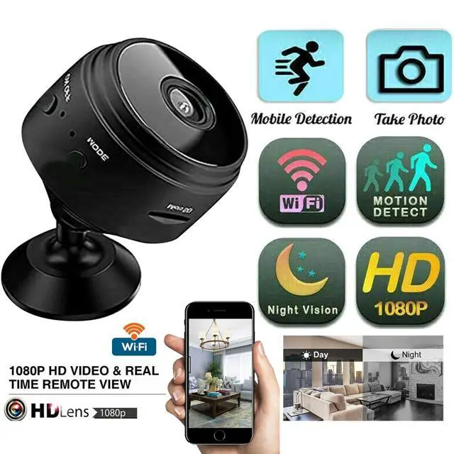 Alt view image 4 of 7 - Wireless WiFi Indoor Camera Home Surveillance Camera Two Way Audio with Night Vision Motion Detection Baby Monitor pet Camera Mobile APP Surveillance