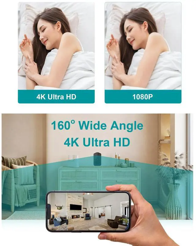 Alt view image 4 of 7 - Hidden Camera Charger with 4K, 1 Channel, 128G SD Card, Black, night vision