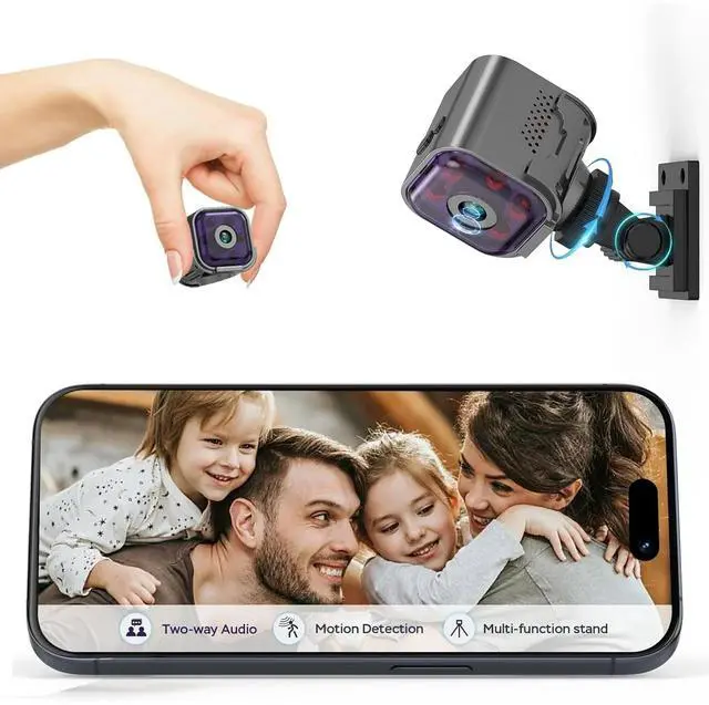 Main image of Camera Hidden Camera with Audio/Video, Mini Wireless Camera with Phone App, Two-Way Audio, Night Vision, Motion Detection, Real Time Recording Surveill