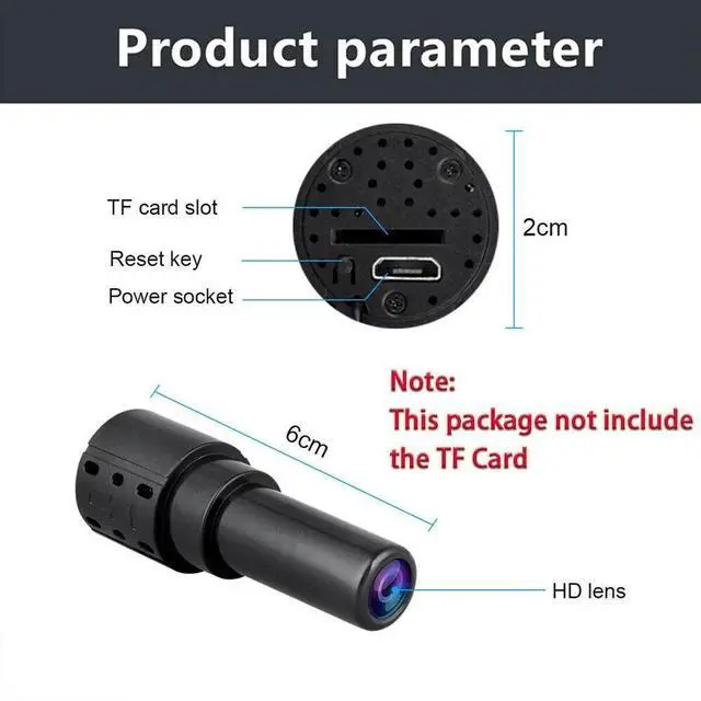 Alt view image 3 of 7 - Hidden Spy Camera Mini Wifi HD 1080P Security Camera Wireless Motion Sensor Night Vision Cam