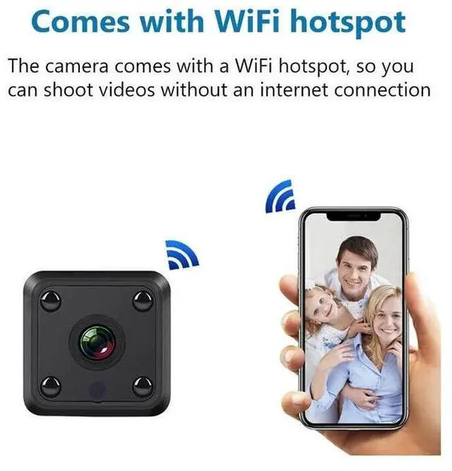 Alt view image 4 of 7 - 1080P Mini Wireless WiFi Hidden Spy Camera IP Home Security Night Vision X6 Cam