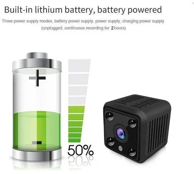 Alt view image 7 of 7 - 1080P Mini Wireless WiFi Hidden Spy Camera IP Home Security Night Vision X6 Cam