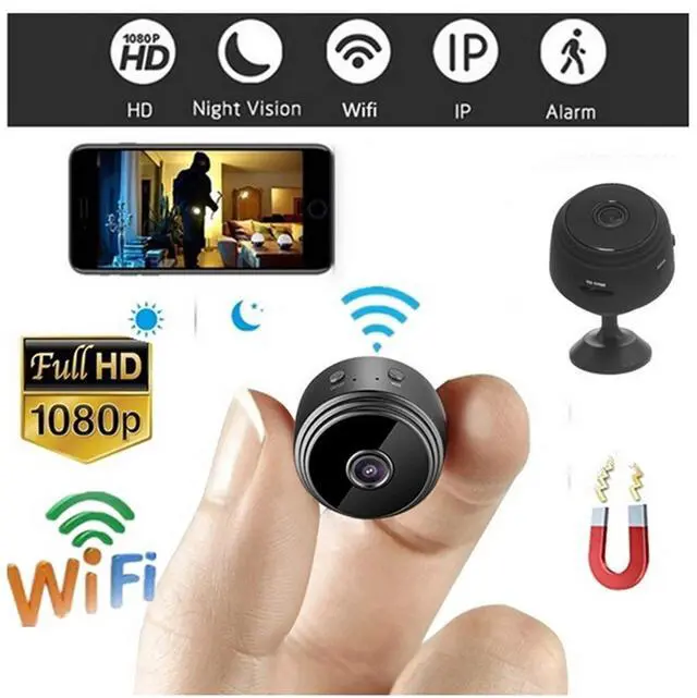 Alt view image 7 of 7 - Hidden Camera, Spy Camera, Nanny Cam, Best Mini Camera, WiFi Wireless Camera, HD 1080P Camera, Recorder with Night Vision, Camera Full HD