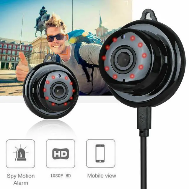Alt view image 6 of 7 - Mini Spy Camera WiFi Small Wireless Nanny Cam Home Security Surveillance Baby Monitor Indoor Video Recorder with Live Feed Phone APP Remote View Night Vision Motion Detection