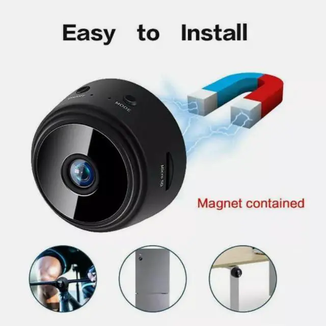 Alt view image 7 of 7 - 2PCS HD 1080P Mini Wireless Hidden Spy Camera Wifi IP Home Security Night Vision