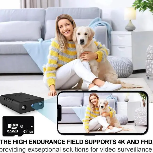 Alt view image 4 of 7 - WIFI Mini Camera High Quality Portable Wireless Hidden HD Night Vision with Cloud Storage Long Battery Life Motion Detection Two Way Audio Waterproof and Dustproof Ideal for Home Security and Outdoo