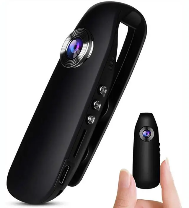 Alt view image 4 of 7 - Mini Camera 1080P HD Body Camera | Wearable Spy Cam with Motion Detection | Portable Clip Design | 90° Wide-Angle Lens | 500mAh Battery | Home Security, Hiking, Office Use