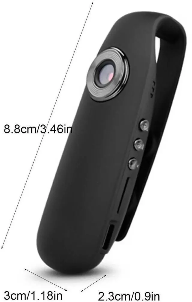 Alt view image 5 of 7 - Mini Camera 1080P HD Body Camera | Wearable Spy Cam with Motion Detection | Portable Clip Design | 90° Wide-Angle Lens | 500mAh Battery | Home Security, Hiking, Office Use