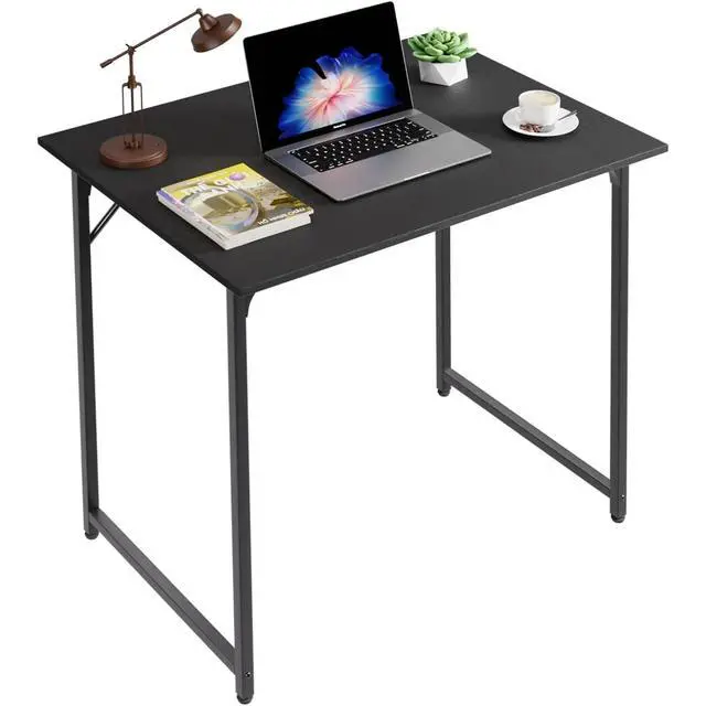 Alt view image 5 of 6 - 32 inch Metal Frame Computer Desk, Modern Style, Perfect for Students and Adults (Black)