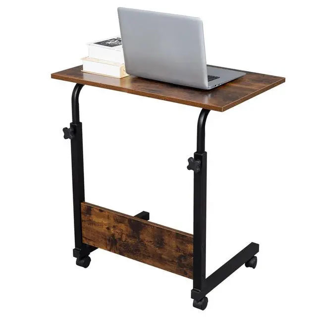 Alt view image 3 of 7 - Computer Desk Home Office Study PC Laptop Writing Table Height Adjustable