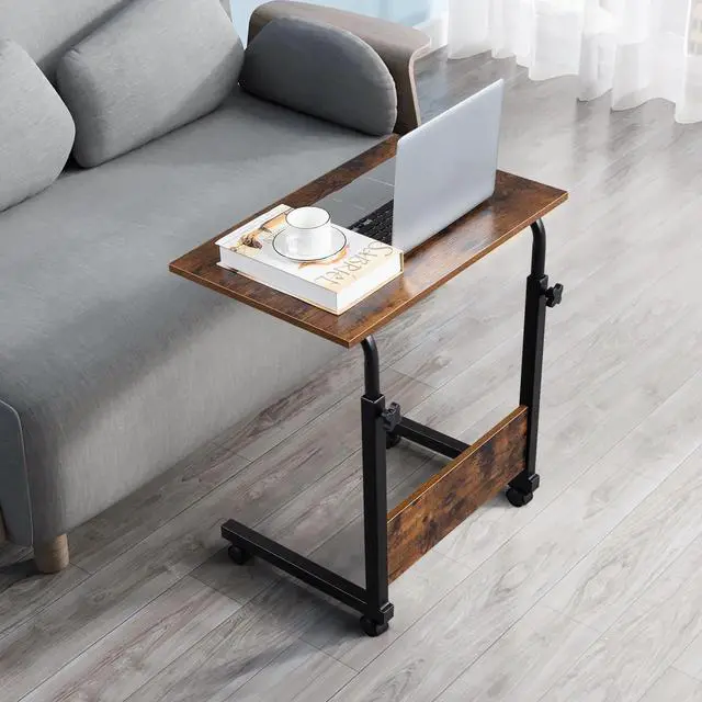 Alt view image 7 of 7 - Computer Desk Home Office Study PC Laptop Writing Table Height Adjustable