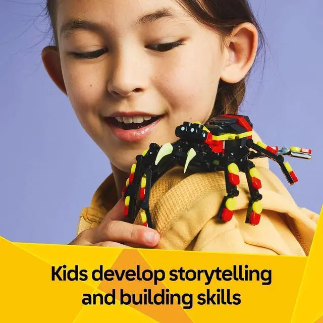 Alt view image 4 of 7 - Creator 3 in 1 Wild Animals Surprising Spider Toy - Building Toy with 3 Build Options, Spider, Scorpion, or Snake - Animal Figures for Kids, Boys & Girls, Ages 7+ - Gift Idea for Birthday - 31159