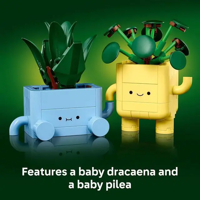 Alt view image 4 of 6 - Botanicals Happy Plants Building Toys - Bedroom or Dorm Room Decor for Girls, Boys, & Adults, Desk or Shelf Display - Birthday Gift Ideas for Kids, Ages 9+ - 10349