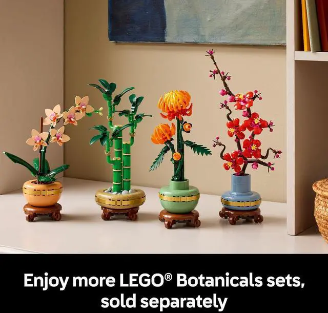 Alt view image 7 of 7 - Botanicals Mini Orchid Building Set - Artificial, Fake Orchid for Home Decor, Adults Ages 18+ - Gift for Birthdays - Indoor Plant Decorations for Table, Desk, Office - 10343