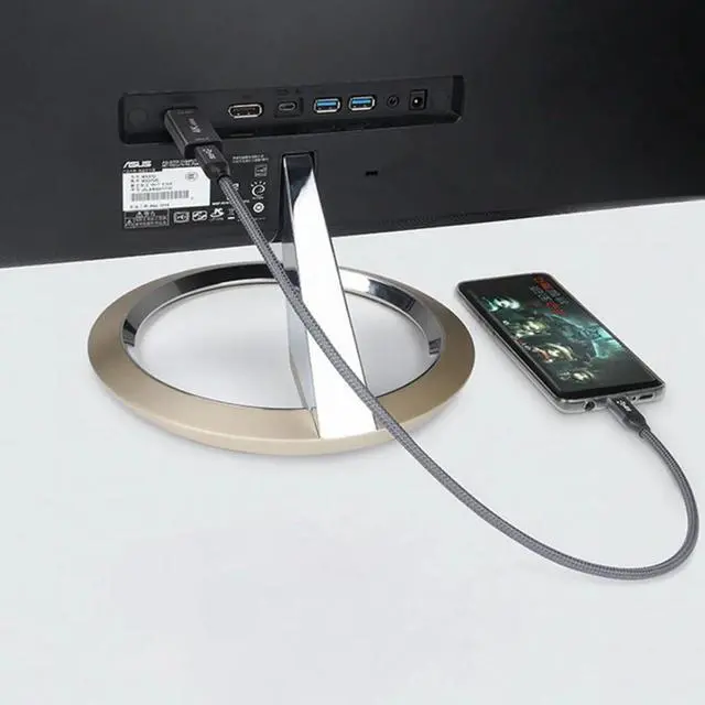 Alt view image 5 of 7 - USB-C Type C Female Source to HDMI Sink HDTV Adapter 4K 60hz 1080p for Tablet Phone Laptop