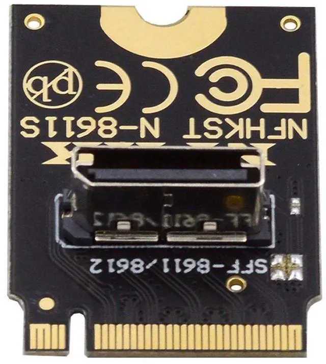 Alt view image 3 of 7 - PCI-E 3.0 M.2 M-key to Oculink SFF-8612 SFF-8611