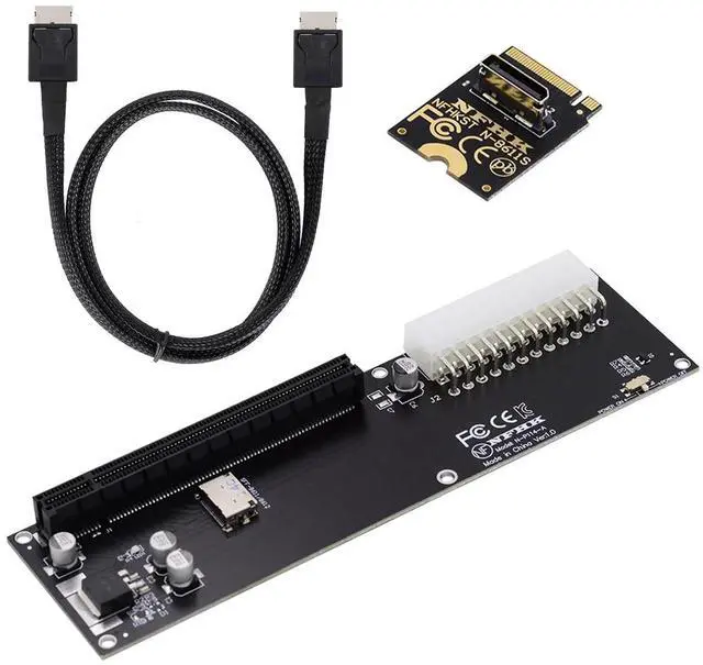 Alt view image 6 of 7 - PCI-E 3.0 M.2 M-key to Oculink SFF-8612 SFF-8611