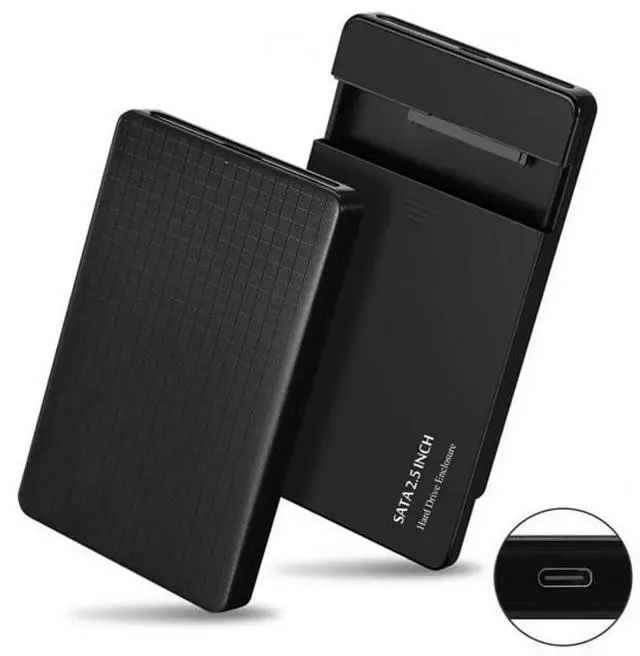 Alt view image 2 of 5 - USB-C Type-C to 2.5 Inch SATA SSD HDD External Hard Disk Enclosure for Laptop PC