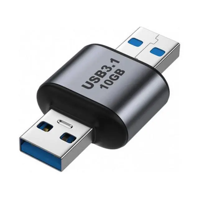 Alt view image 3 of 6 - USB 3.0/3.1 Type A Male to USB 3.0/3.1 A Male Data Adapter 10Gbps Extension for Laptop Desktop