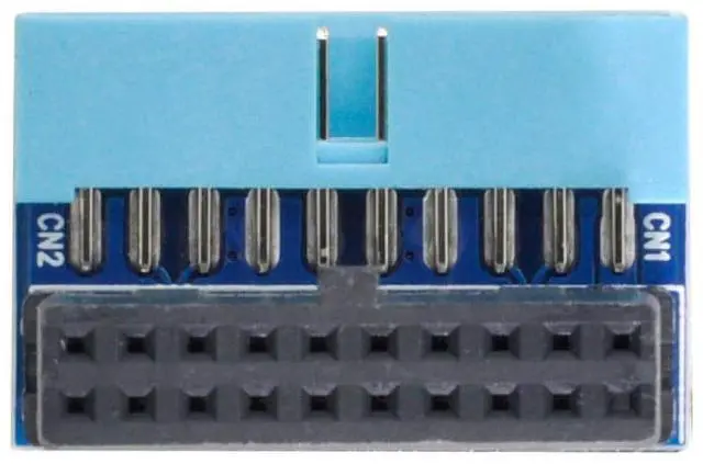 Main image of Down Angled USB 3.0 20Pin 19Pin Male to Female Extension Adapter 90 Degree for Motherboard Mainboard