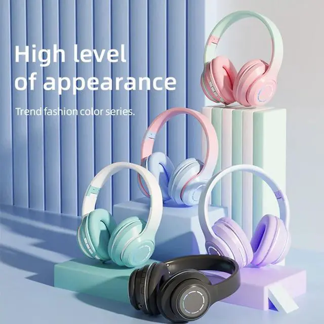 Alt view image 3 of 3 - Kids Wireless Bluetooth Headphone Fashion Cute Headset for Girls Boys Birthday Christmas Gift