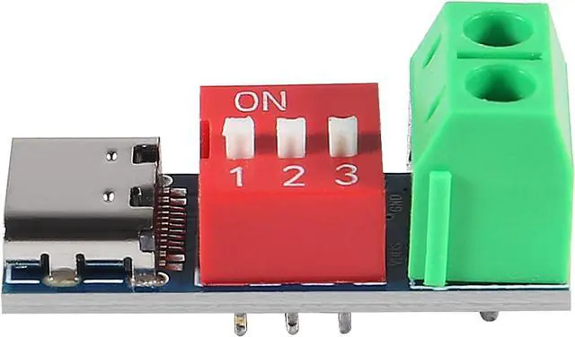 Alt view image 5 of 7 - 10PCS USB-C PD Trigger Board Module PD/QC Decoy Board Fast Charge USB Type-c to 5V9V12V20V High Speed Charger Power Delivery Boost Module with Screw Terminal