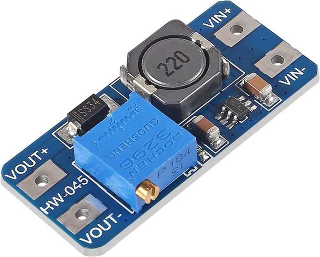 Alt view image 6 of 7 - 5pcs MT3608 DC-DC Boost Converter 2A Adjustable Step Up Module Voltage Regulator Board Input Voltage 2V-24V to 5V-28V Output Voltage for Arduino