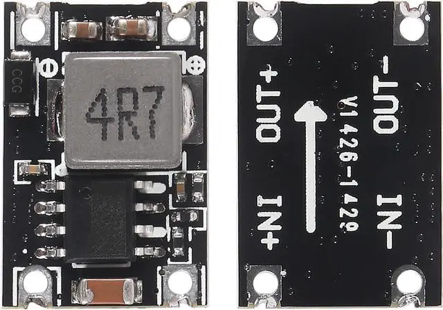 Alt view image 2 of 6 - 10PCS DC-DC Power Supply Module Adjustable Voltage Regulator Module 5V-30V to 3.3V 5V 9V 12V 3A for Car Motorcycle Battery Charging (5V)