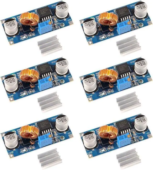 Main image of 6pcs XL4015 DC-DC Buck Converter Step Down Module 4~38V to 1.25-36V 5A Adjustable Step-Down Module XL4015 4~38v 96%