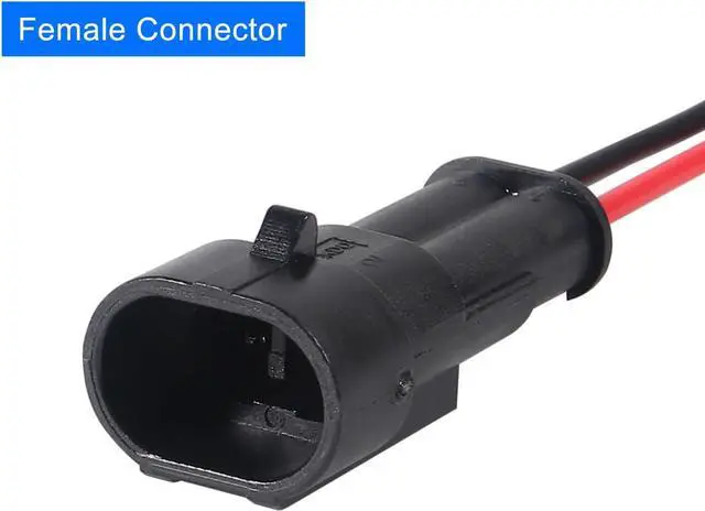 Alt view image 7 of 7 - 10 Pack 2 Pin Wire Connector 16 AWG Waterproof Automotive Electrical Connectors Deutsch Connector Male and Female Wire Connectors for Car Truck Boat