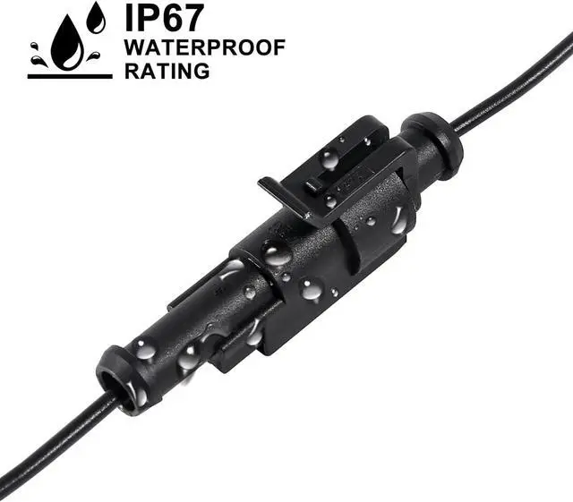 Alt view image 6 of 7 - 10 Kit 1 Pin Connector,Way Car Waterproof Electrical Connector,1 pin Plug Auto Electrical Wire Connectors with Wire 16 AWG Marine for Car, Truck, Boat, and Other Wire Connections