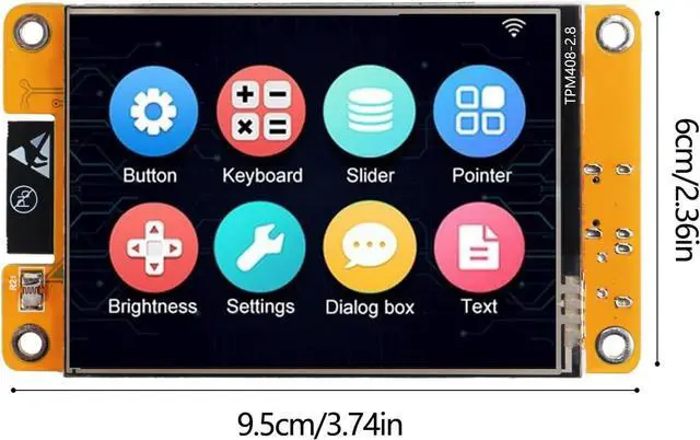Alt view image 7 of 7 - 1 Pack ESP32 Development Board ESP32-2432S028R WiFi Bluetooth 2.8 Inch 240X320 Smart Display TFT Module Touch Screen for Arduino