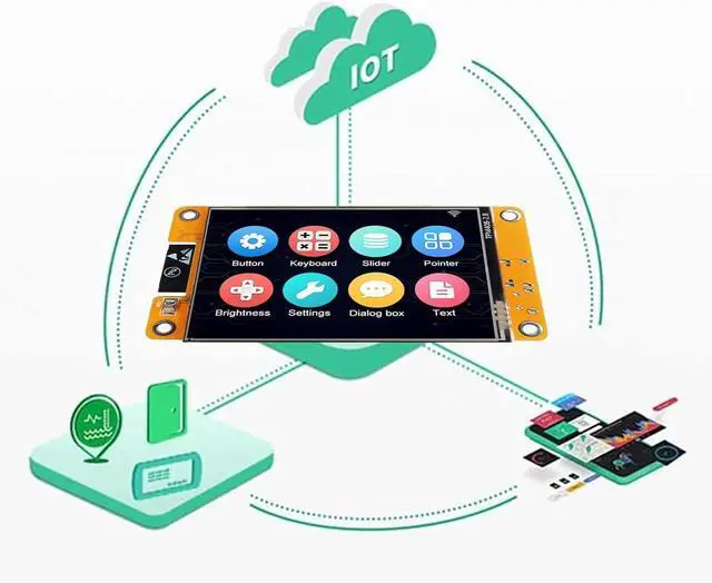 Alt view image 3 of 7 - 1 Pack ESP32 Development Board ESP32-2432S028R WiFi Bluetooth 2.8 Inch 240X320 Smart Display TFT Module Touch Screen for Arduino