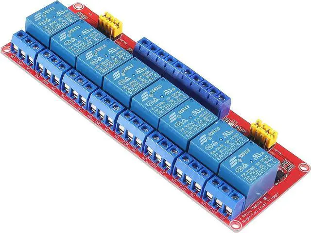 Alt view image 4 of 6 - 2PCS 5V 8 Channel Relay Module with OPTO-Isolated Support High and Low Level Trigger for Arduino