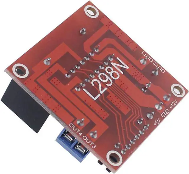 Alt view image 7 of 7 - 4 Pack L298N Motor Drive Controller Board DC Dual H-Bridge Robot Stepper Motor Control and Drives Module for Arduino Smart Car Power Compatible with Arduino UNO MEGA R3 Mega2560