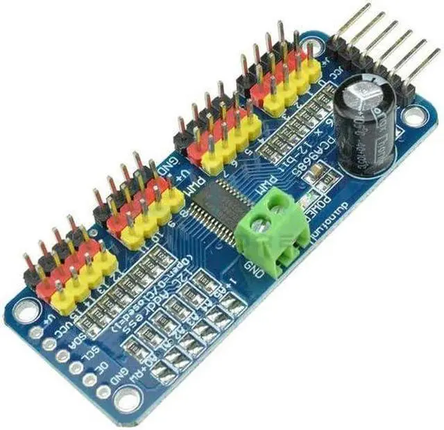 Alt view image 3 of 5 - 1pc PCA9685 16 CH 12Bit PWM Servo Motor Driver Board Controller IIC Interface for Arduino Raspberry Pi Zero/Zero W/Zero WH/2B/3B/3B+ and Robot (1pc)