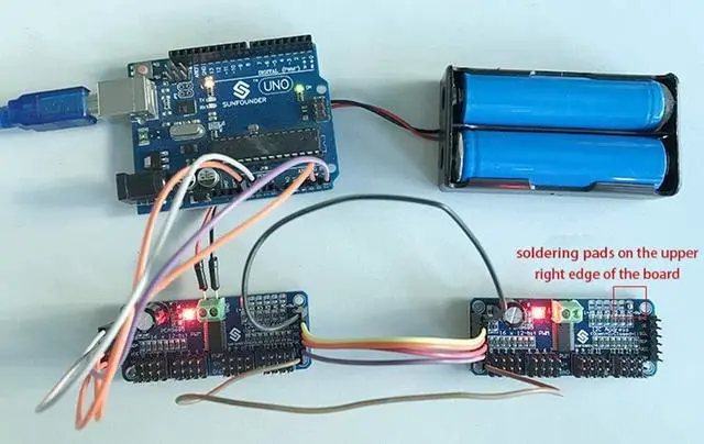 Alt view image 7 of 7 - PCA9685 16 CH 12Bit PWM Servo Motor Driver Board Controller IIC Interface for Arduino Raspberry Pi Zero/Zero W/Zero WH/2B/3B/3B+ and Robot (2pcs)