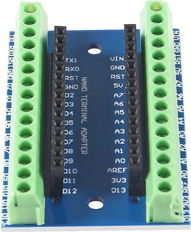 Alt view image 5 of 6 - 10PCS Nano Terminal Adapter Shield Expansion Board Compatible with Arduino Nano V3.0 AVR ATMEGA328P-AU Module