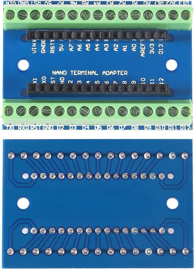 Alt view image 2 of 6 - 10PCS Nano Terminal Adapter Shield Expansion Board Compatible with Arduino Nano V3.0 AVR ATMEGA328P-AU Module