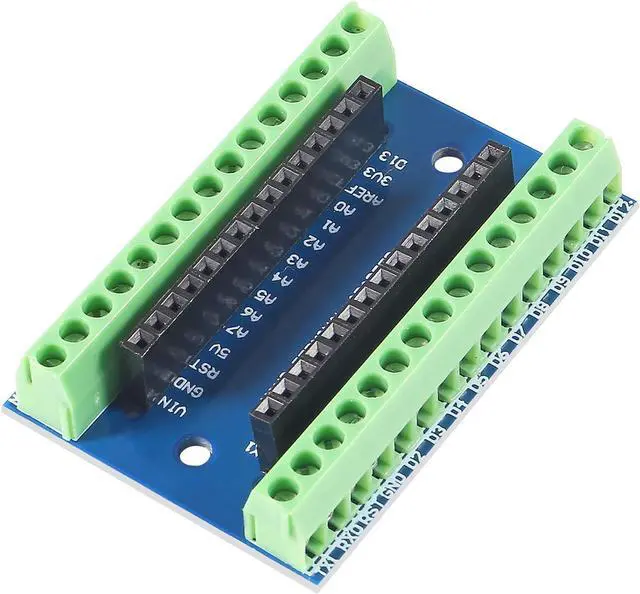 Alt view image 3 of 6 - 10PCS Nano Terminal Adapter Shield Expansion Board Compatible with Arduino Nano V3.0 AVR ATMEGA328P-AU Module