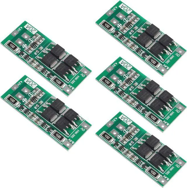 Main image of 5 PCS 2S 20A 7.4V 8.4V 18650 Li-Ion Lithium Battery 18650 Charger PCB BMS Board with Balance