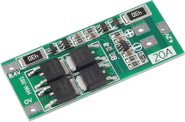 Alt view image 5 of 7 - 5 PCS 2S 20A 7.4V 8.4V 18650 Li-Ion Lithium Battery 18650 Charger PCB BMS Board with Balance