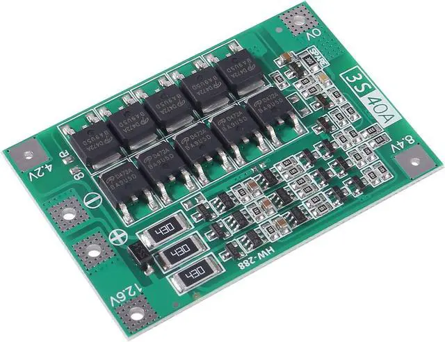 Alt view image 6 of 6 - 3 PCS 3S 11.1V 12V 12.6V 40A 18650 Charger PCB BMS Protection Board Li-ion Lithium Battery Charger Lipo Cell Module for Drill Motor with Balance