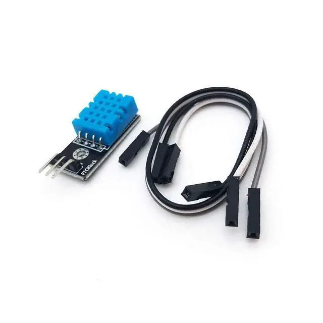Alt view image 2 of 7 - 2pcs DHT11 Temperature Humidity Sensor Module Digital Temperature Humidity Sensor 3.3V-5V with Wires for Arduino Raspberry Pi 2 3 (2pcs DHT11)