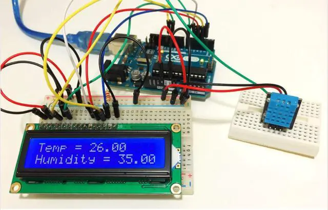 Alt view image 5 of 7 - 2pcs DHT11 Temperature Humidity Sensor Module Digital Temperature Humidity Sensor 3.3V-5V with Wires for Arduino Raspberry Pi 2 3 (2pcs DHT11)