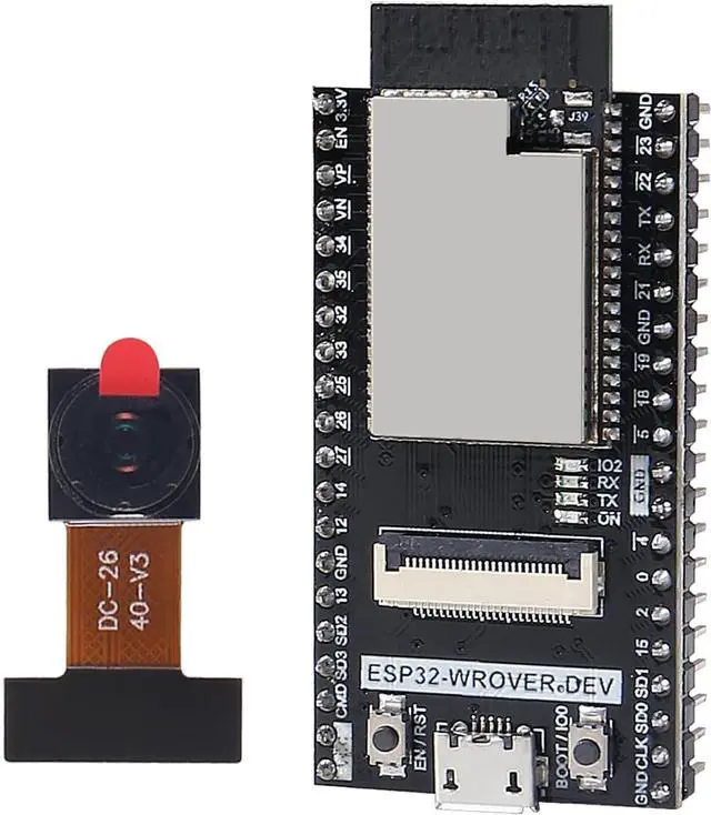 Alt view image 3 of 6 - 3 PCS ESP32 ESP32-WROVER Board with Camera WiFi & Bluetooth Development Board Compatible with Arduino IDE (programing Languages Including C and MicroPython.)